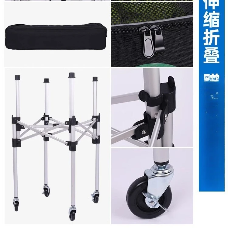 سيارة مدرب التنس المحمولة، عربة قابلة للطي، سلة كروية، عربة كروية #4