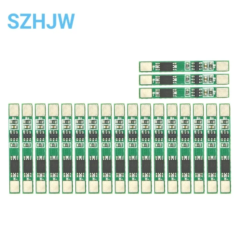 1-100PCS Single Cell 18650 Li-ion Battery PCM Board 3.7V 2A/3A Protection Module with Overcharge & Short-Circuit Guard