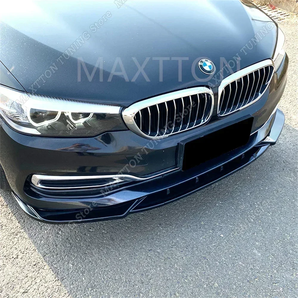 Przedni rozdzielacz V.2 do BMW serii 5 G30 G31 Pre-Lci 3 szt. Maxton Style zderzak wargi Spoiler Splitter dyfuzor 2017-2020 Tuning