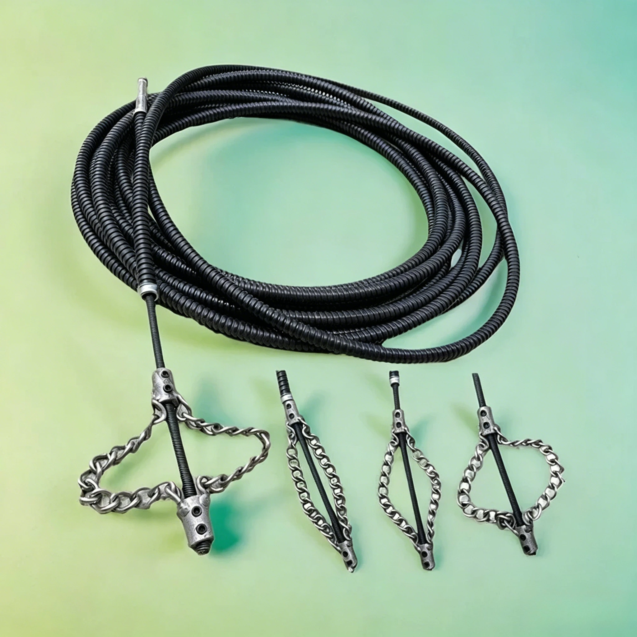 Electric sewer dredging special tool artifact solid chain dredging spring oil plugging pipe dredger