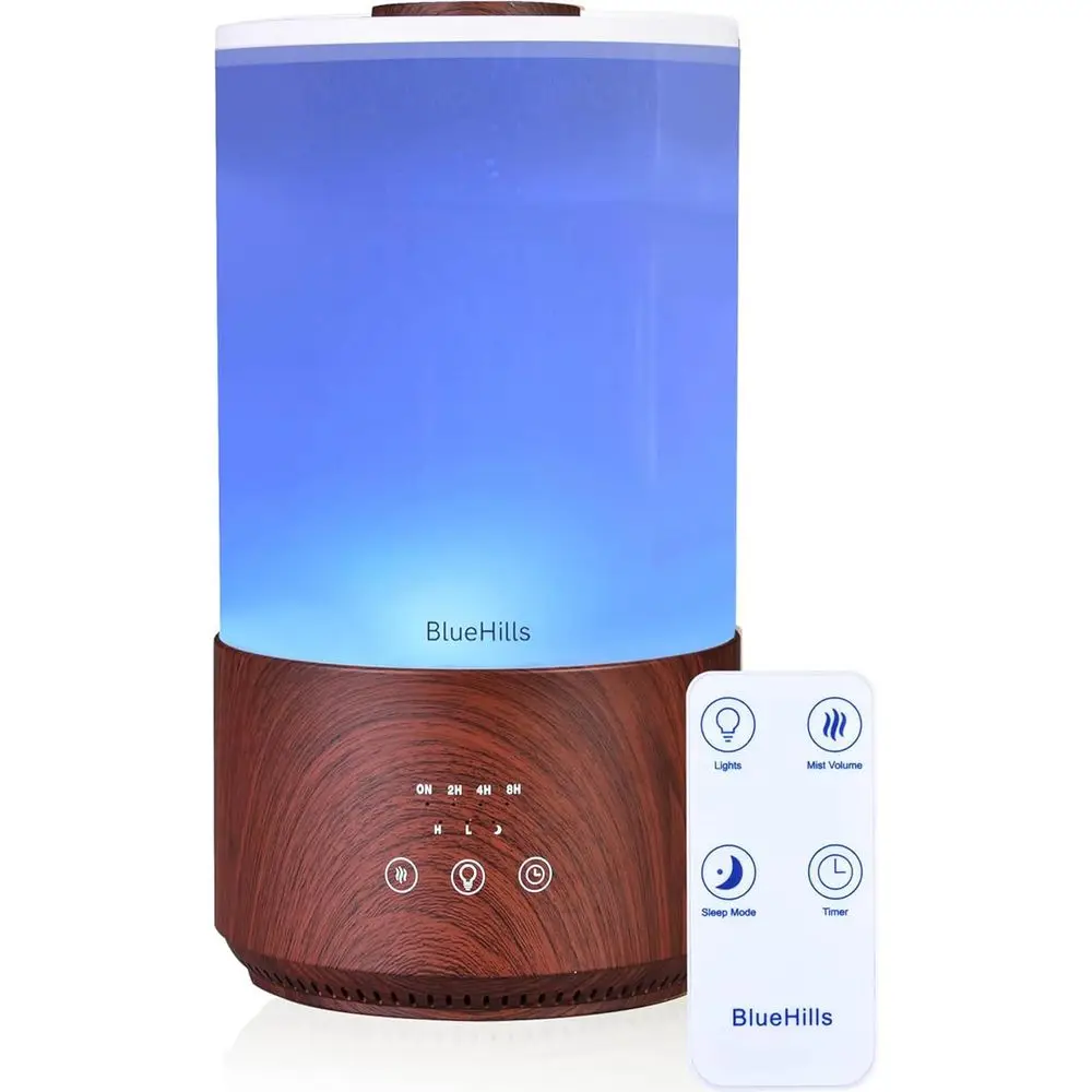 4000ml Tall Essential Oil Diffuser with 50-Hour Timer and Remote Control for Large Rooms and Aromatherapy