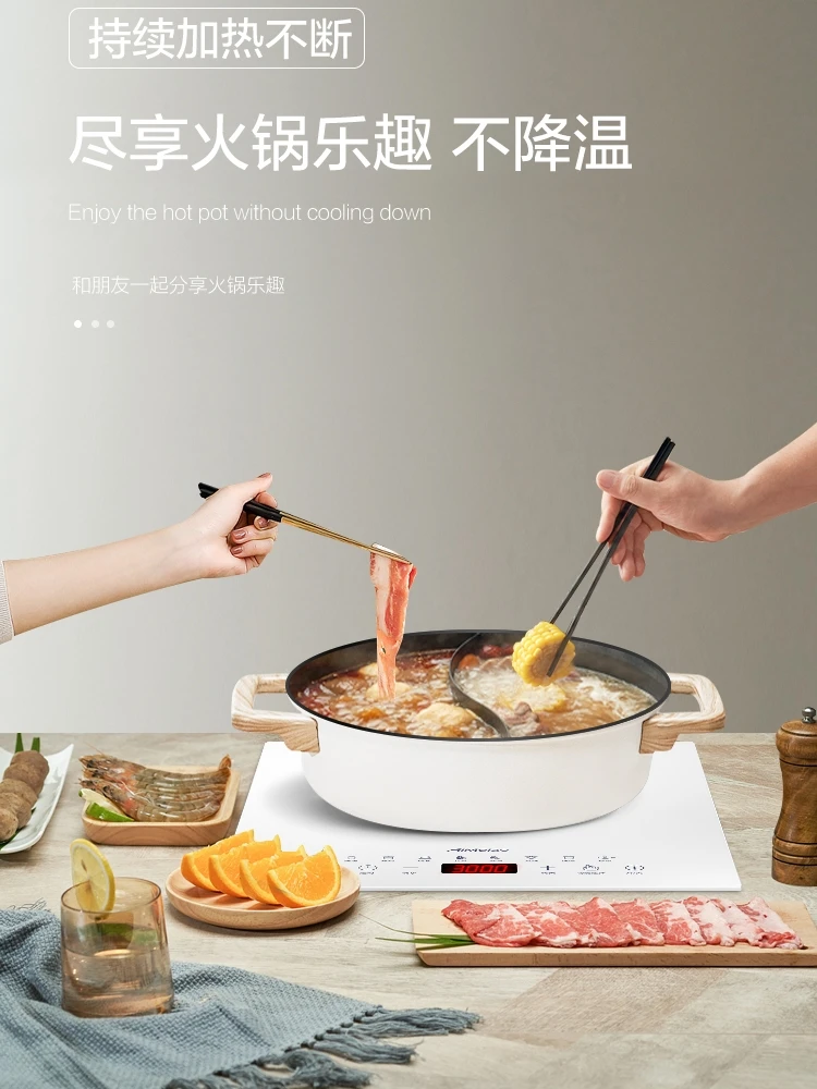 3000วัตต์ Dual-Purpose เหนี่ยวนำหม้อหุงไฟฟ้าเตา220V เครื่องทำความร้อนห้องครัว Hob Hotplate เตาบ้านแผง Cooks แบบพกพา