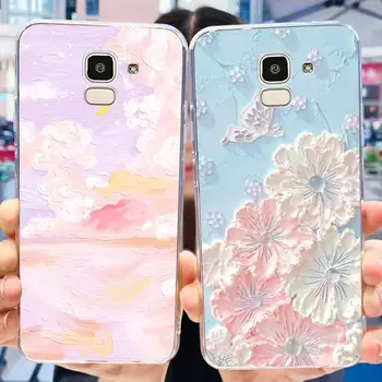 Krásný potiskem potisknutý kryt pro Samsung Galaxy J6 J6+ J600G J610G Měkký silikonový TPU zadní kryt pro Samsung J6 J 6 Plus 2018 4 nejlepší prodej Displej Samsung J600G - №2