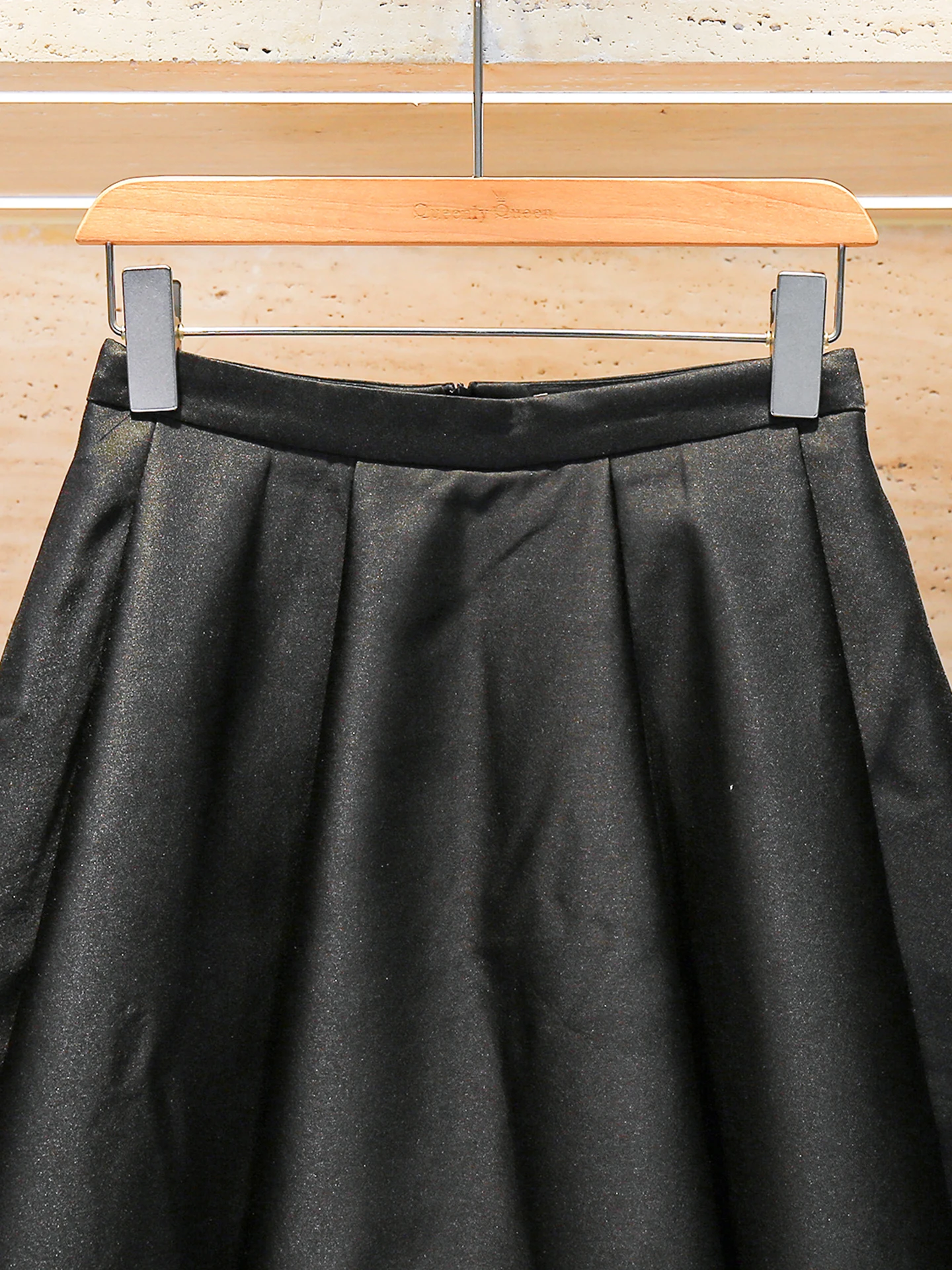 Gonna longuette a trapezio a vita alta Gonna lunga da donna Ele Hepburn Sle Decorazione Design 3D Pendolarismo Gonne modello semplice