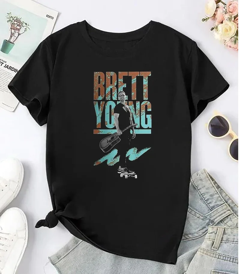 Brett Young 90s Vintage T Shirt Fan