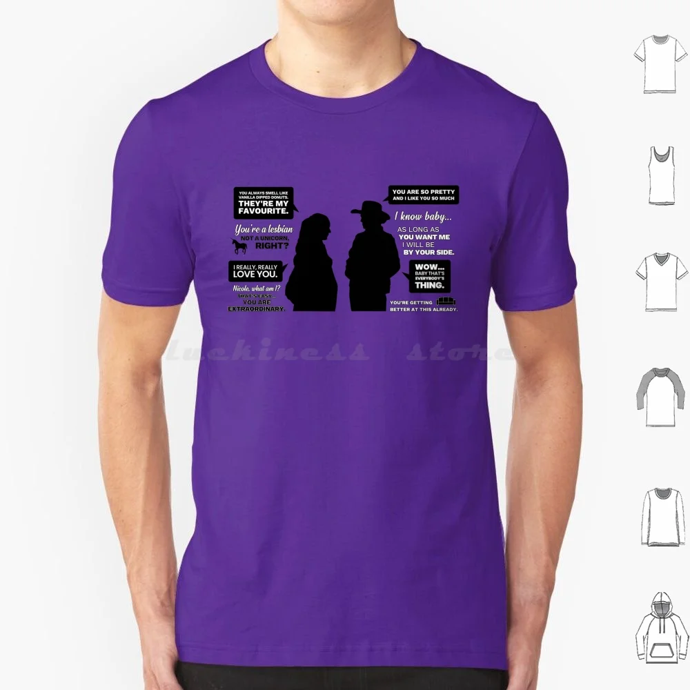 Wayhaught Silhouette Quotes T Shirt Cotton Men Women DIY Print Wynonna Earp Wayhaught Kat Barrell Katherine Barrell Provost