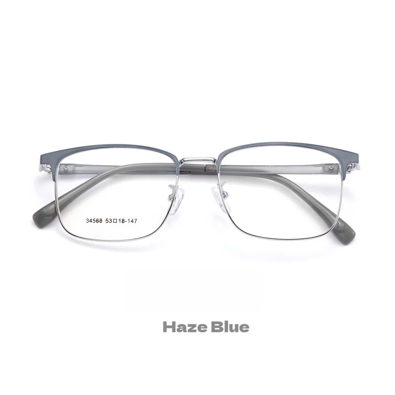 F·DRACON Alloy Men's Eyeglass Frame Ultra Light Business Men's Eyeglass Frame Optical Prescription Glasses For Men 34568