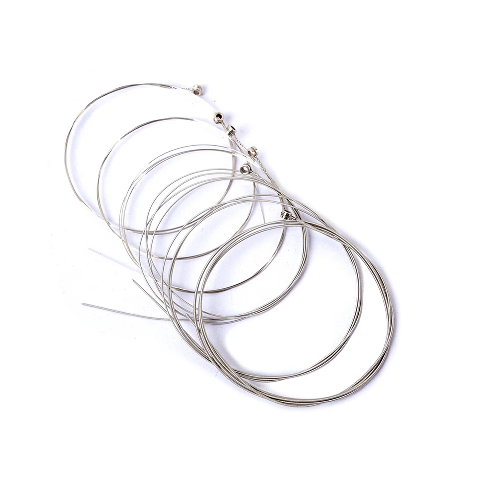 

Electric Strings Silver Clear Bright Sound Individually Wrapped Smooth Comfortable Guitar Learners Accessories Guitar Bass