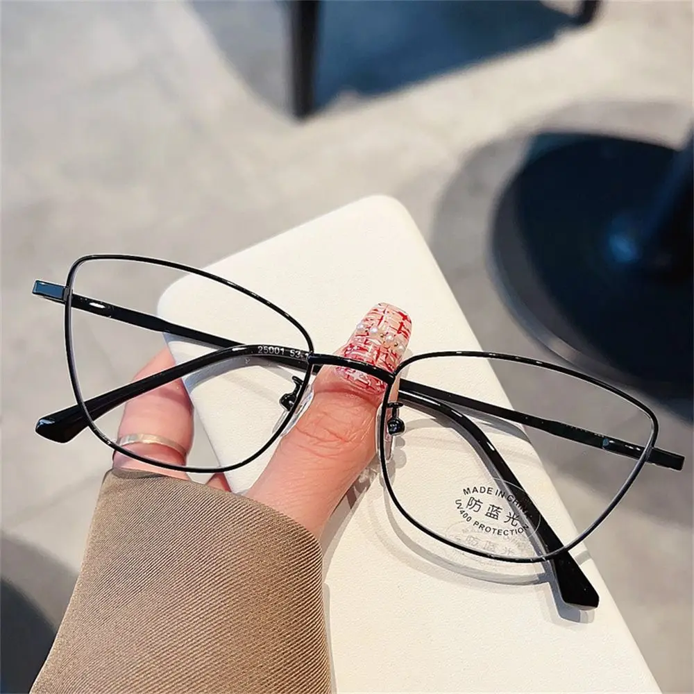 

Personality Big Frame Metal Frame Glasses Ultra-light Vision Care Myopia Glasses Frame Eyeglasses Women Men