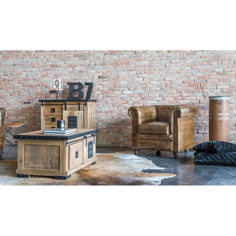 Convertible Leather Sofa Set Living Room School Park Wood