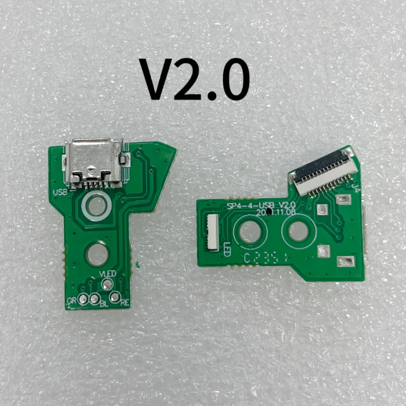 10pcs/lot for PS4 Not Original Gamepad Controller Micro Usb Charging Socket Board 1.0 1.3 2.0