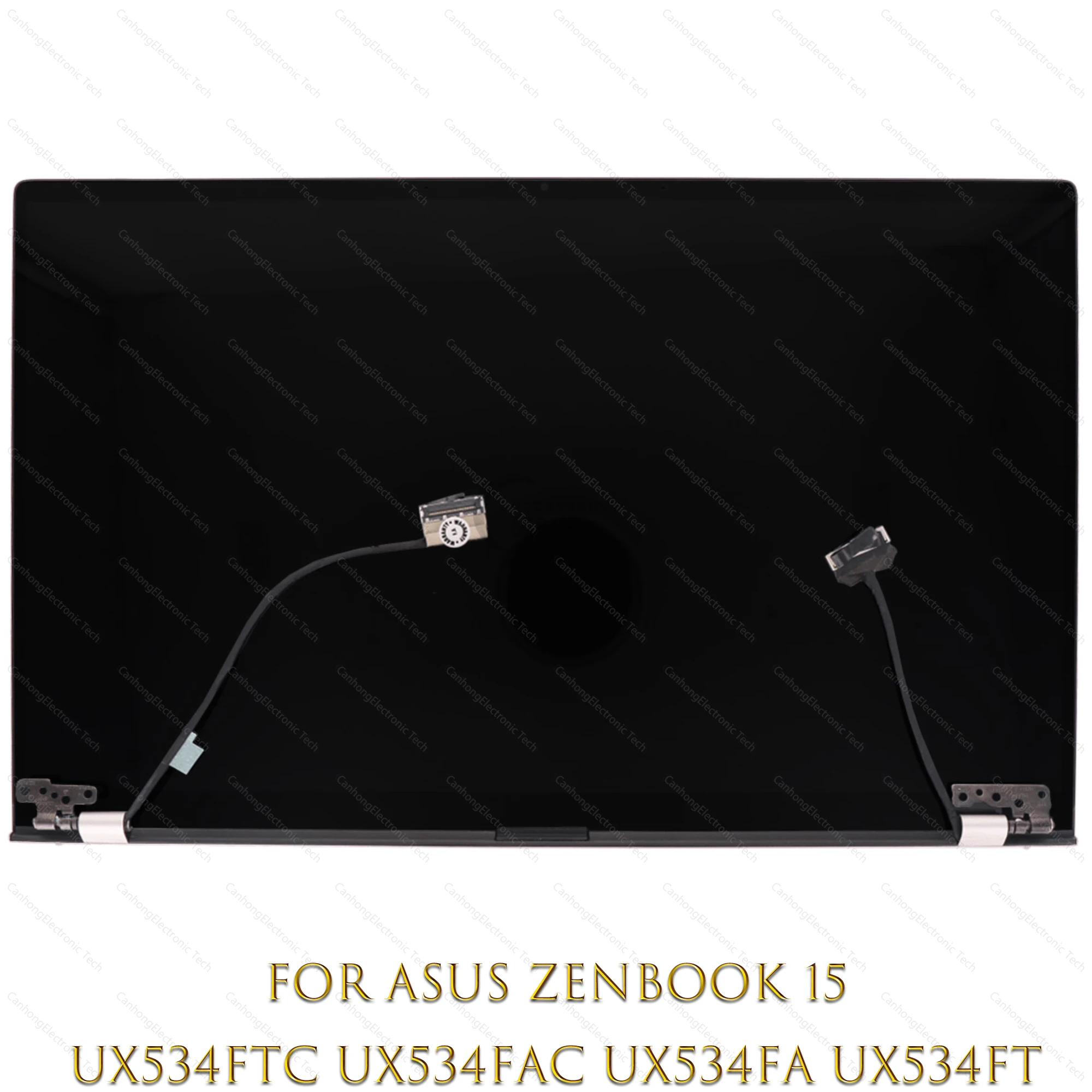 15.6 "fhd uhd para asus zenbook 15 ux534 ux534ftc ux534fac ux534fa ux534ft tela lcd conjunto completo com dobradiças