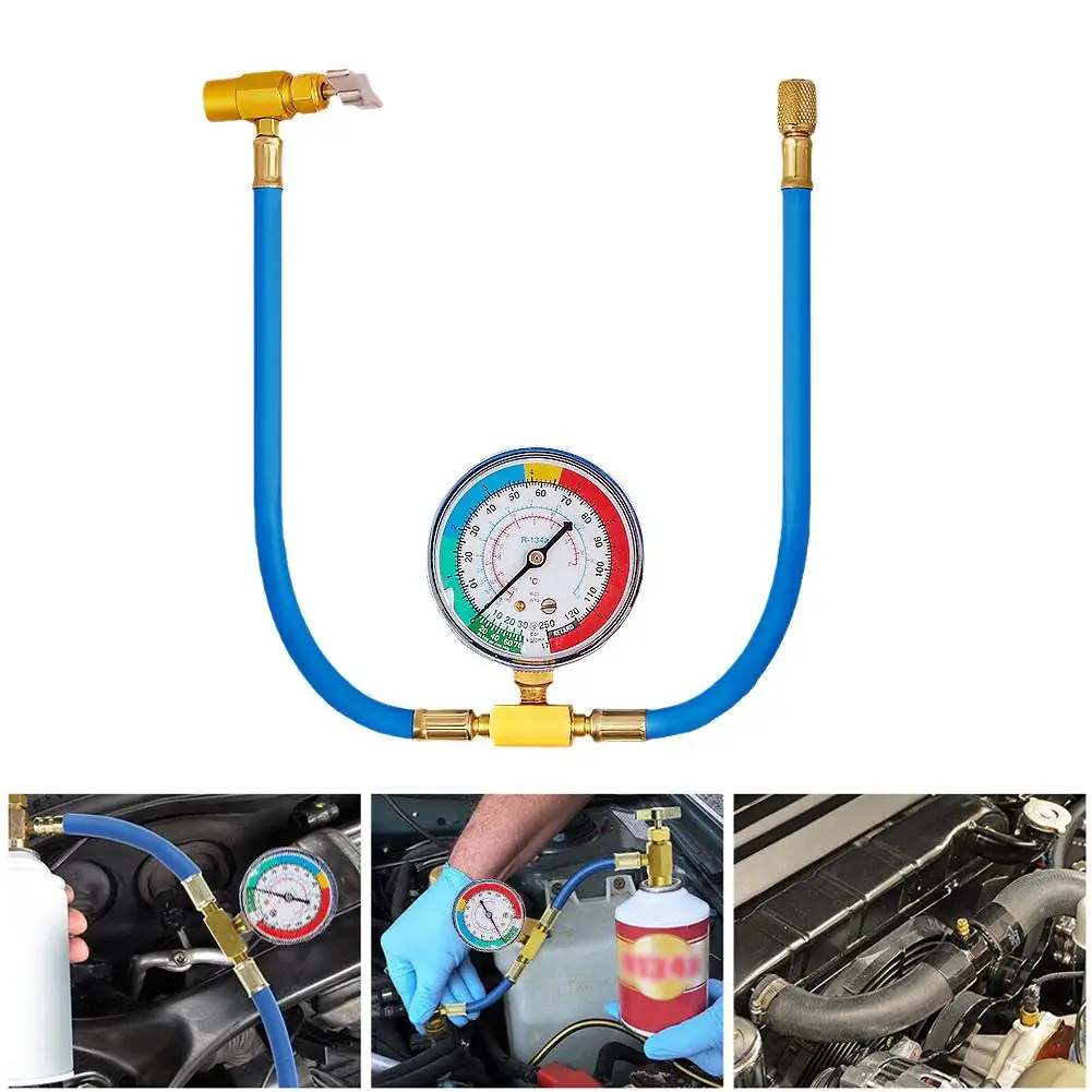 Car Air Conditioning Refrigerant Charging Hose Kit Refrigerant Fluorinated Tube R134A Adapter Air Conditioner Filling Tool