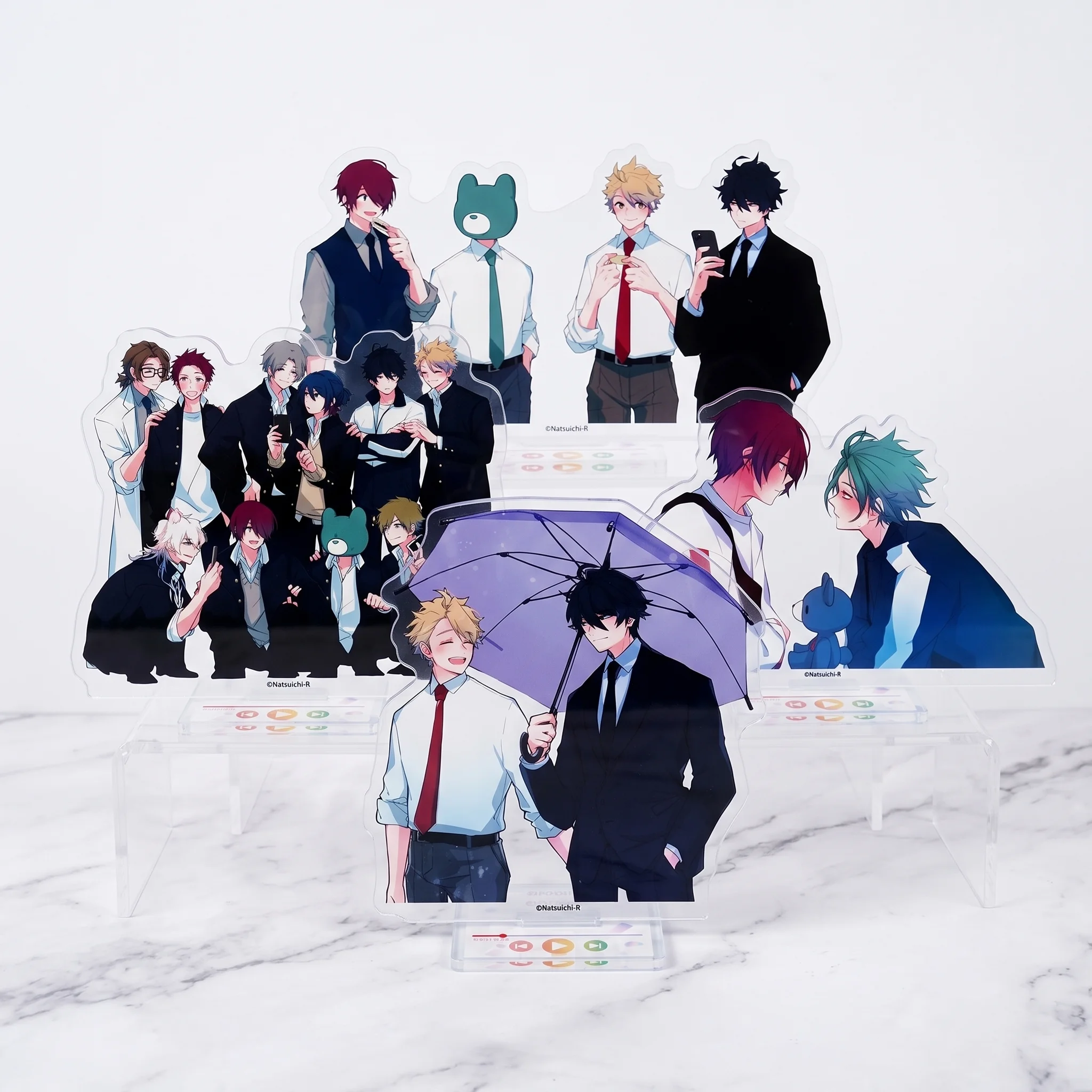 Kyomuo Kiyomi Mukae Miya Hajime Yuki Haruma 15cm Acrylic Stand Keychain Cute BL Anime Figure Model Desk Ornament Figure Gift