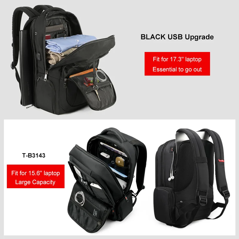 2023 New Fashion Anti Theft Nylon 27L Men 15.6 Inch Laptop Backpacks School Travel Backpacking Backpack Male Backpack For Laptop