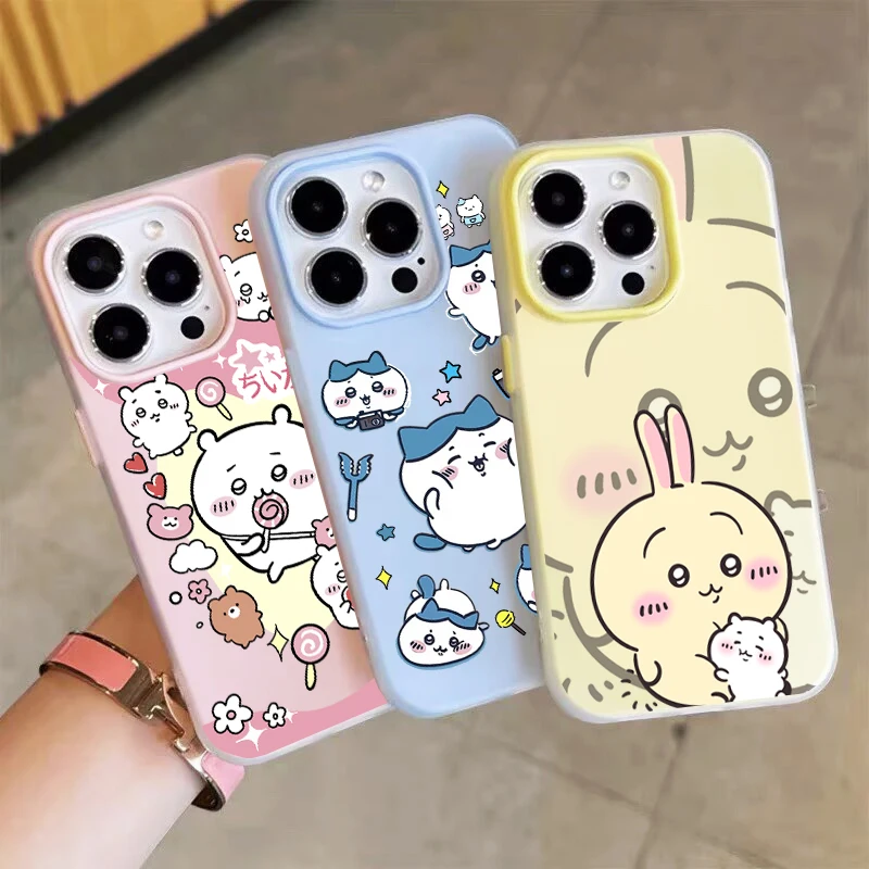 أنيمي لطيف C-Chiikawas جراب هاتف ل ممن لهم رينو 14F 14 13F 11 12 13 برو 11F 12F 5 6 7 8 A3 A98 F31 برو غطاء لون الحلوى #2