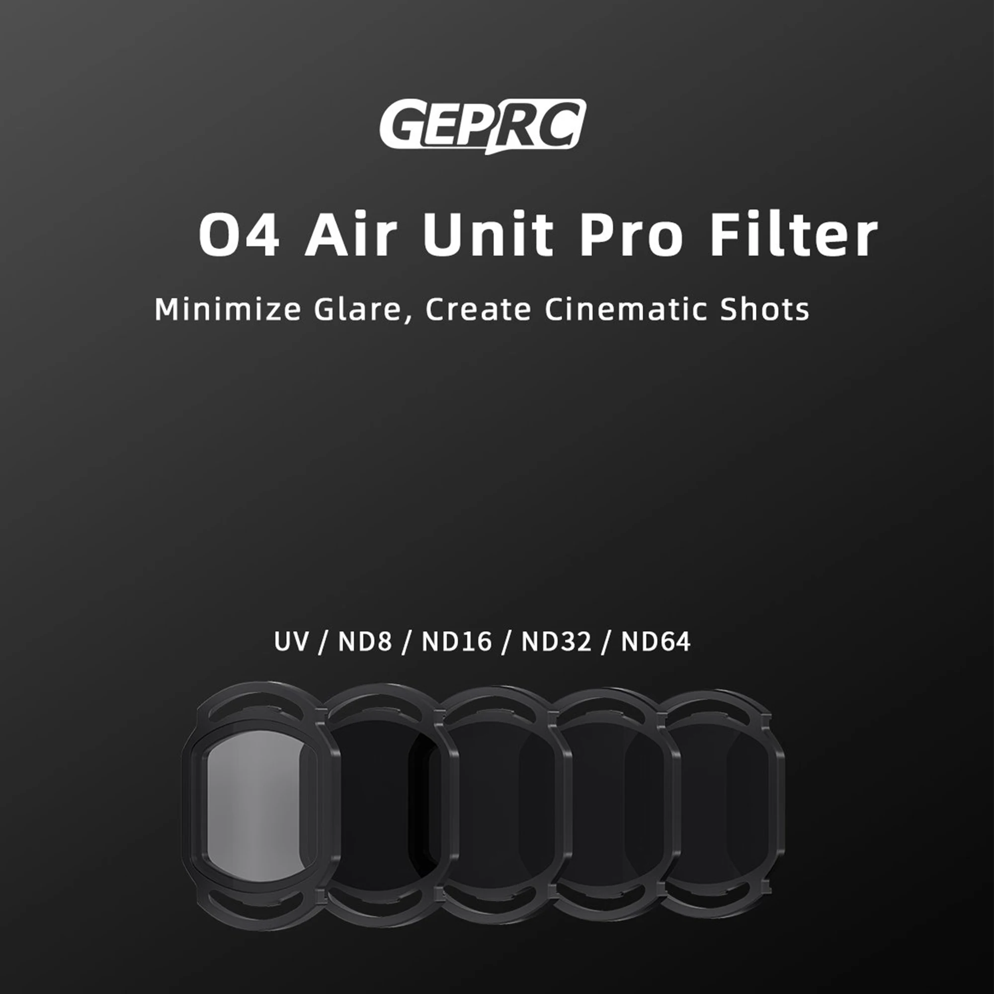 GEPRC O4 Air Unit Pro Filter ND8/ND16/ND32/ND64/UV Glass ND Filter for O4 Air Unit Camera Len to Bright Light