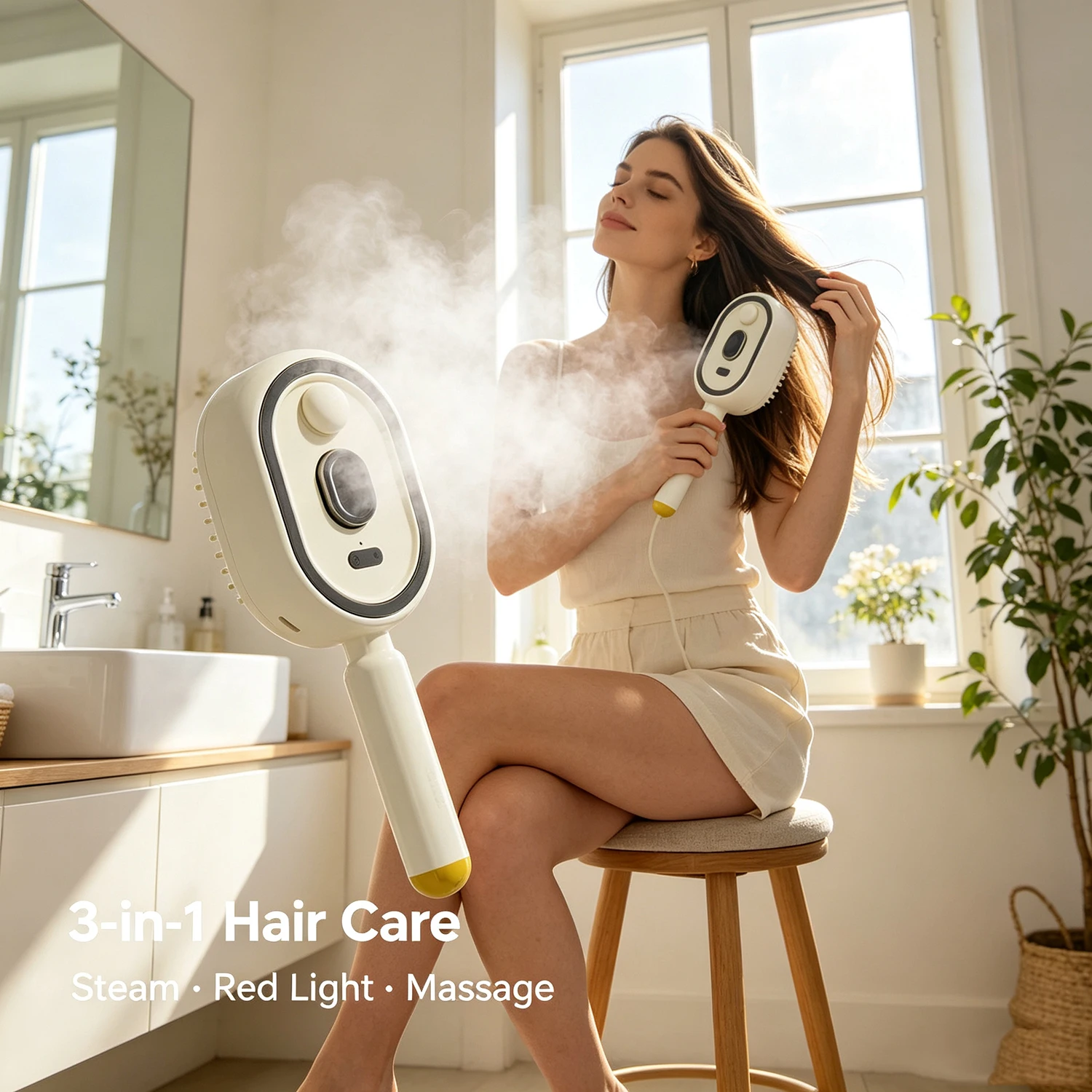 Electric Spray Massage Air Cushion Scalp And Hair Care With Red Light Anti-Static Suitable For Home Beauty Salon