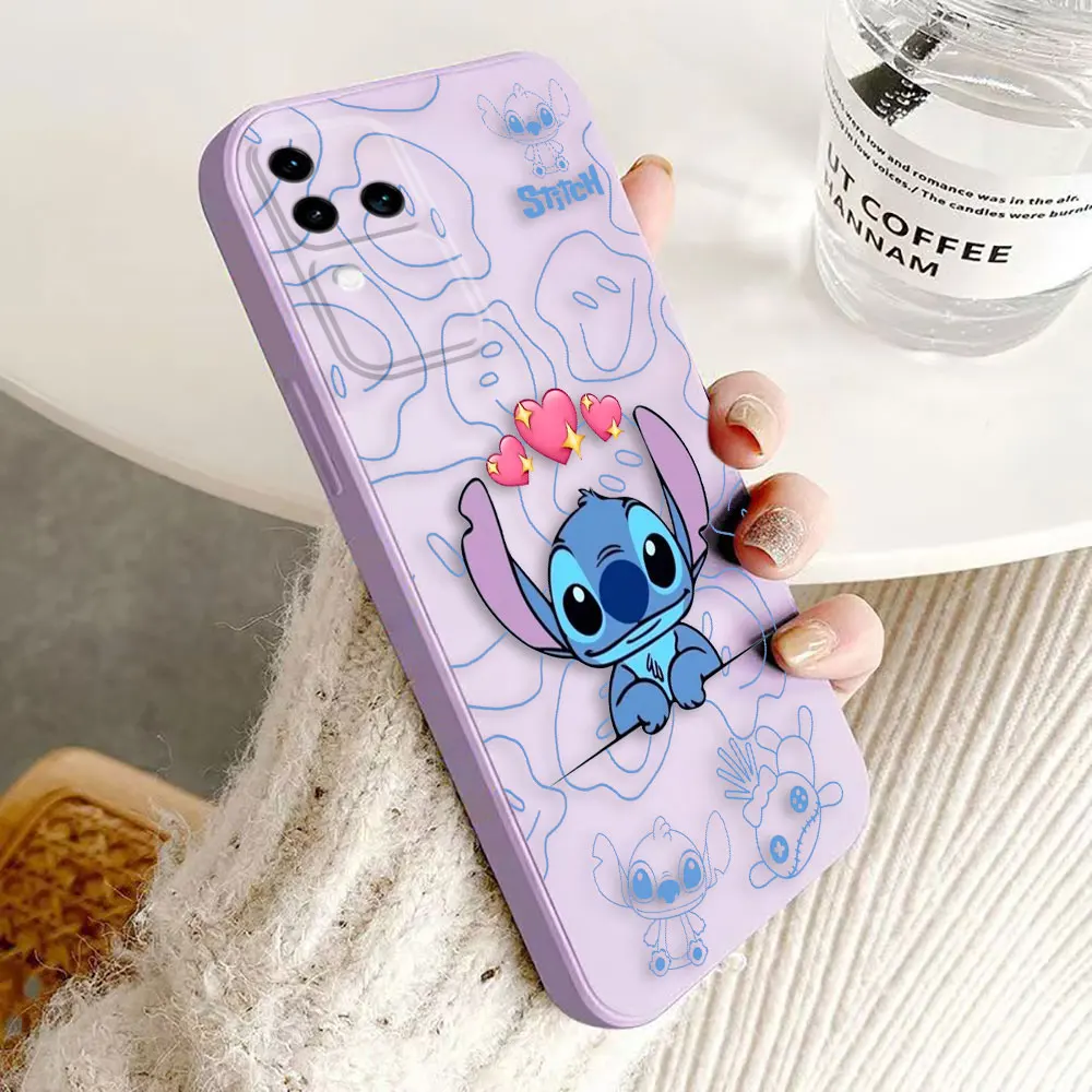 Disney Baby Cute Stitch Cover Phone Case For VIVO S16 V30 V30E V29 V29E V27 V27E V25 V23 V23E V21 V21E V20 SE V17 V15 Case Funda