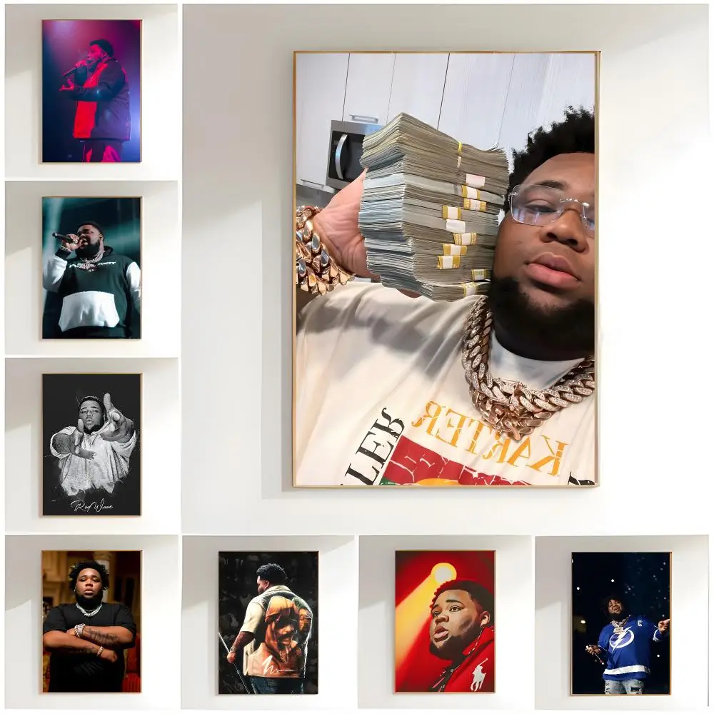 rap singer r-rod wave Poster Classic Wall Art  Home Decor  Peel and Stick Unframed