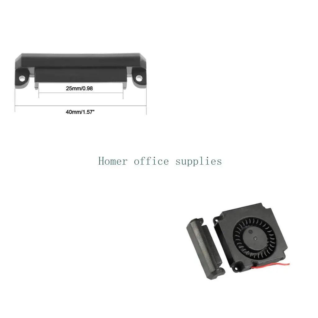 

K43B 5PCS 3D Printer Fan Air Guide Duct Mounting Bracket for 40MM 4010 Fan Ender 3 Printer Parts Blower Fan Air Guide