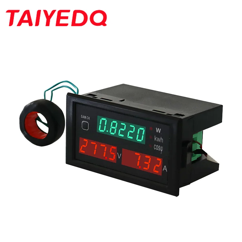 

DL69-2047 Multi-Function Energy Meter AC80-300V 200-450V Voltmeter Ammeter Power Factor Power Meter Electrical Instrument