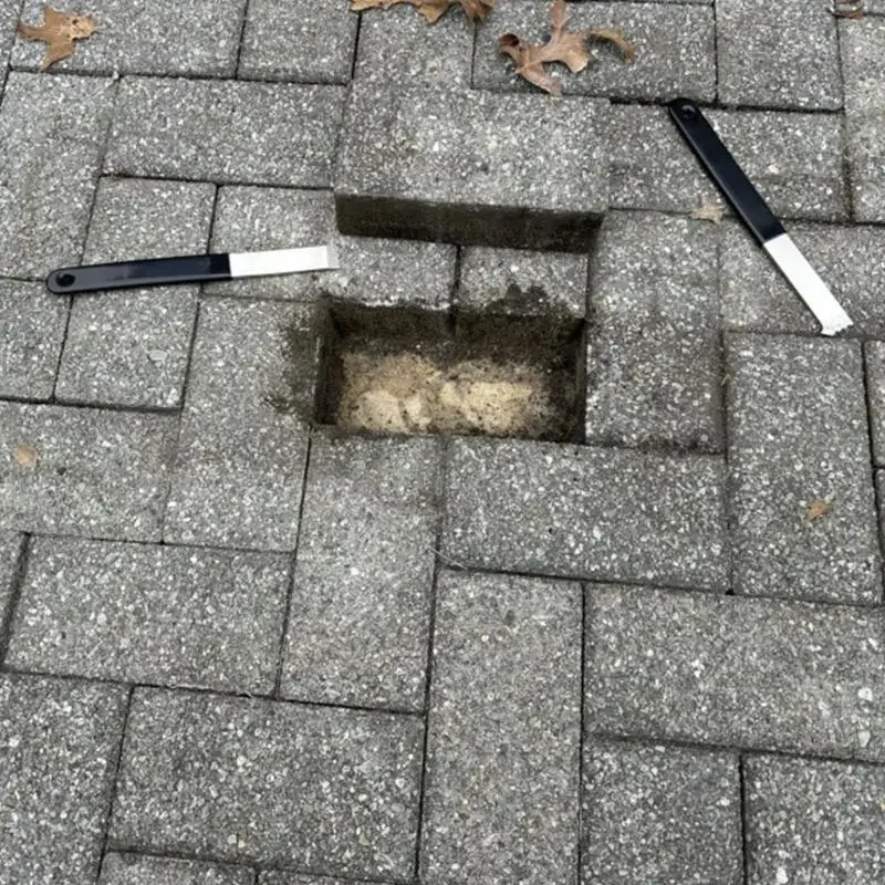 2-pakowy mangan stalowa ciężka podnośnik cegieł do remontu patio i ogrodu (ergonomiczny uchwyt, narzędzie do rozbiórki)