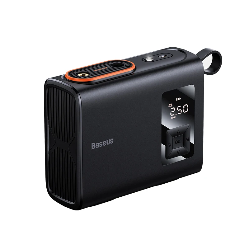 Baseus-Insuflador portátil elétrico, compressor de ar, cilindro duplo, bomba para carro,