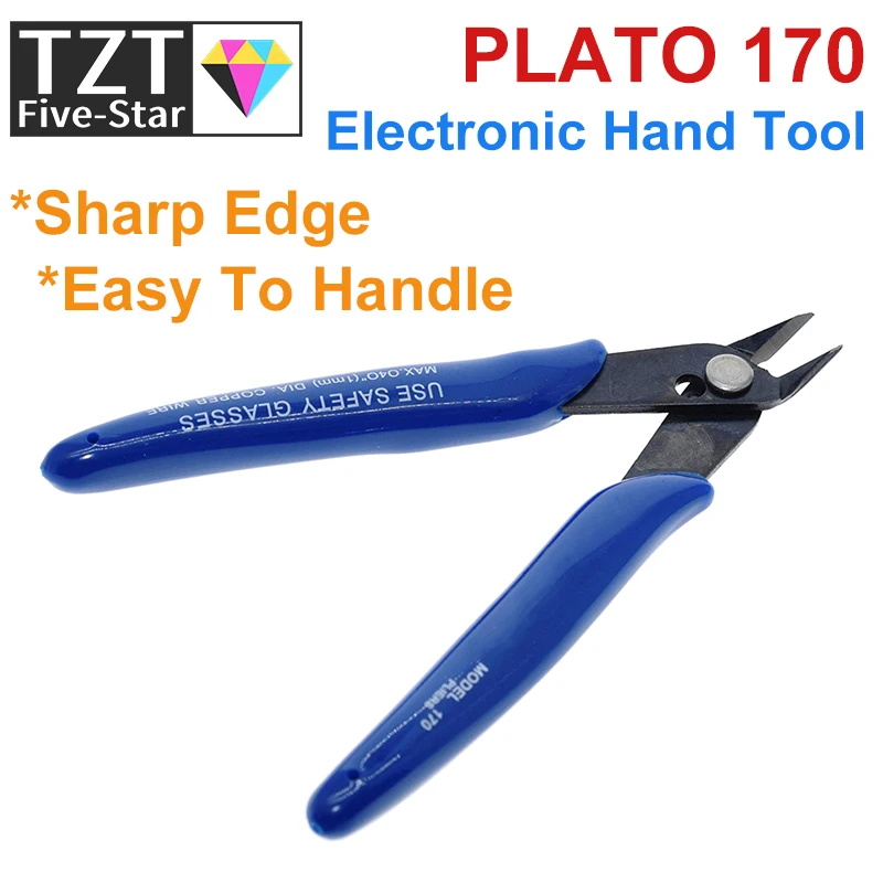 TZT U.S. US American Plato. PLATO 170 Wishful Clamp DIY Electronic Diagonal Pliers Side Cutting Nippers Wire Cutter