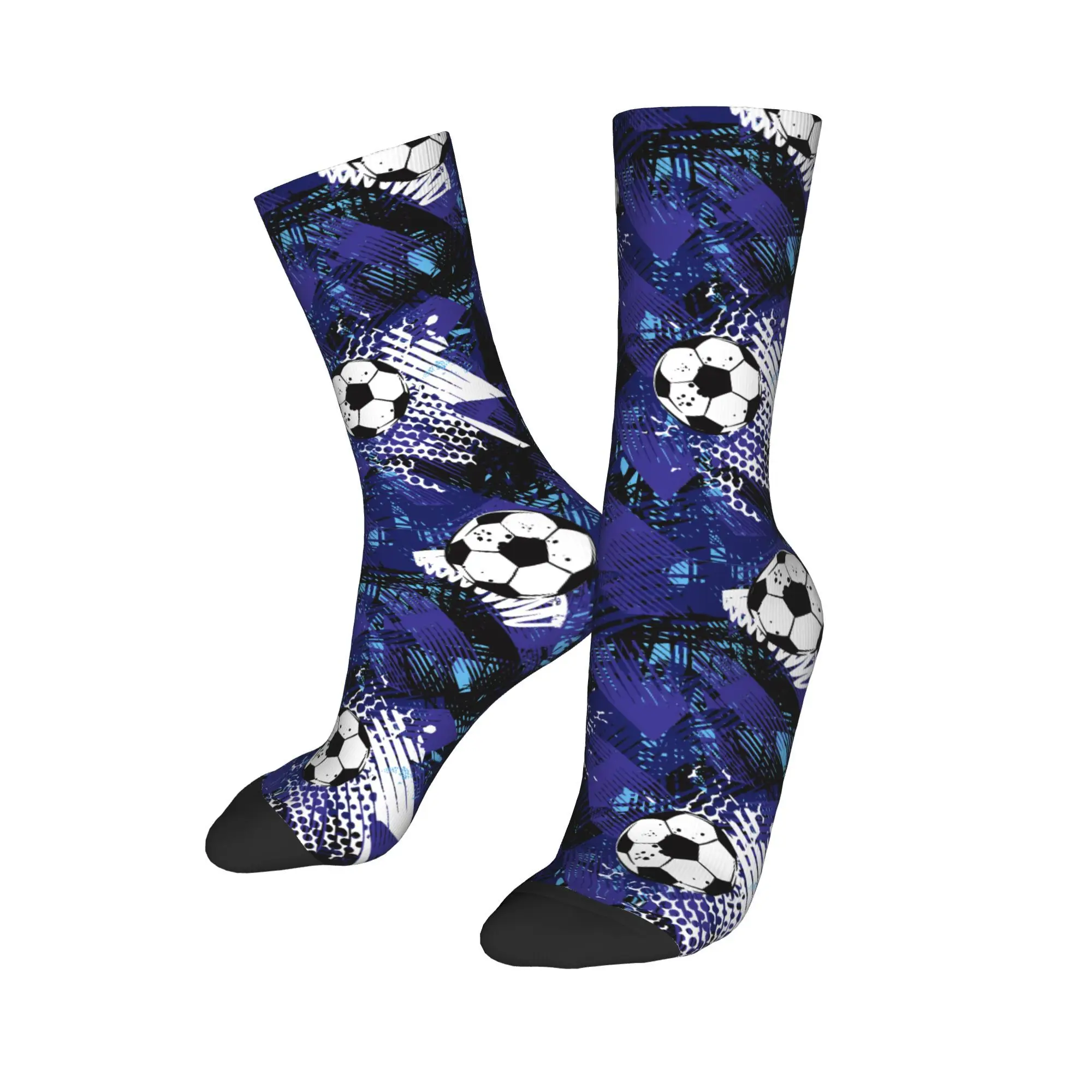 

Зимние теплые футбольные носки унисекс в стиле хип-хоп с героями мультфильмов, нескользящие футбольные носки