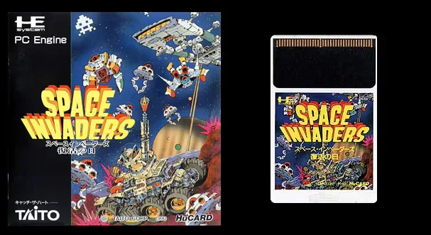 16bits PC Engine HU-CARD : SPACE INVADERS FUKKATSU NO HI ( Japan Version!! )