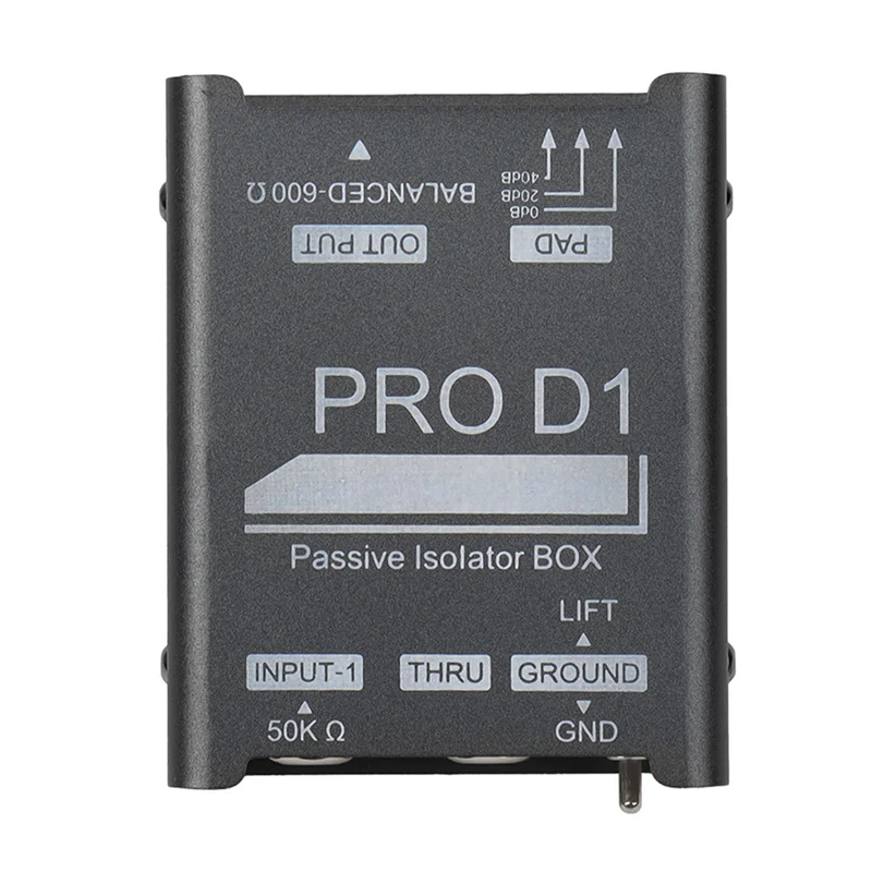 Excellent-Audio Isolator Audio Current Noise Eliminator Bass Guitar DI Box Instrument Sensor