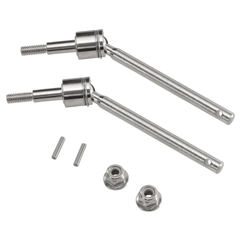 

A48U Front Rear Bridge Axle Shaft Replacement Set For 1/12 Scale MN MN128 MN86 G500 RC Car- Upgrade Quality Steel Gears Kit