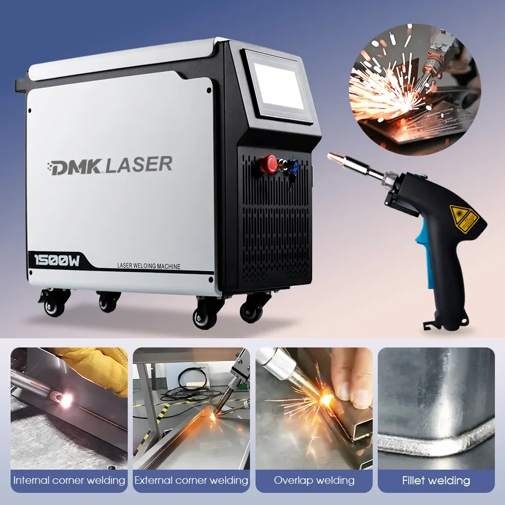 DMK 2025 New 1000W 1500W 2000W Air Cooled Handheld Laser Welding Machine Raycus MAX Laser Source And Suplaser Laser Welding Gun