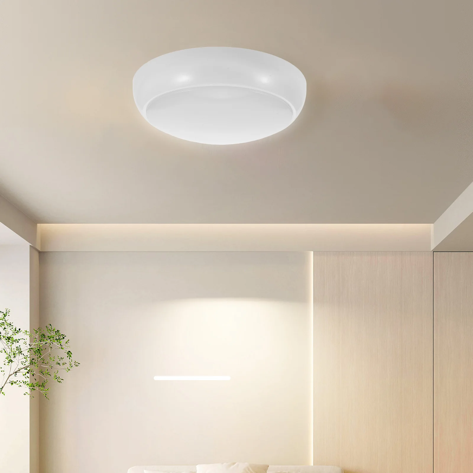 

Светодиодный потолочный светильник: водонепроницаемая круглая пластиковая панель рассеивателя, абажур мягкого света для спальни, ванной комнаты, скрытое крепление