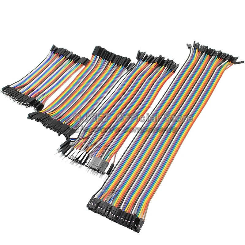 40-контактная линия Dupont 10 см/20 см/30 см/40 см между мужчинами + «мама-папа» + перемычка «мама-мама» Кабель Dupont для Arduino DIY Kit
