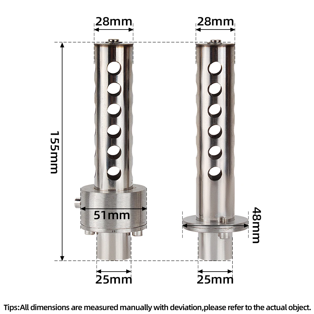 Universal Motorcycle Exhaust Modify 48MM 51MM Catalyst Noise Sound Valve Type DB Killer Silencer For Most Tail Muffler