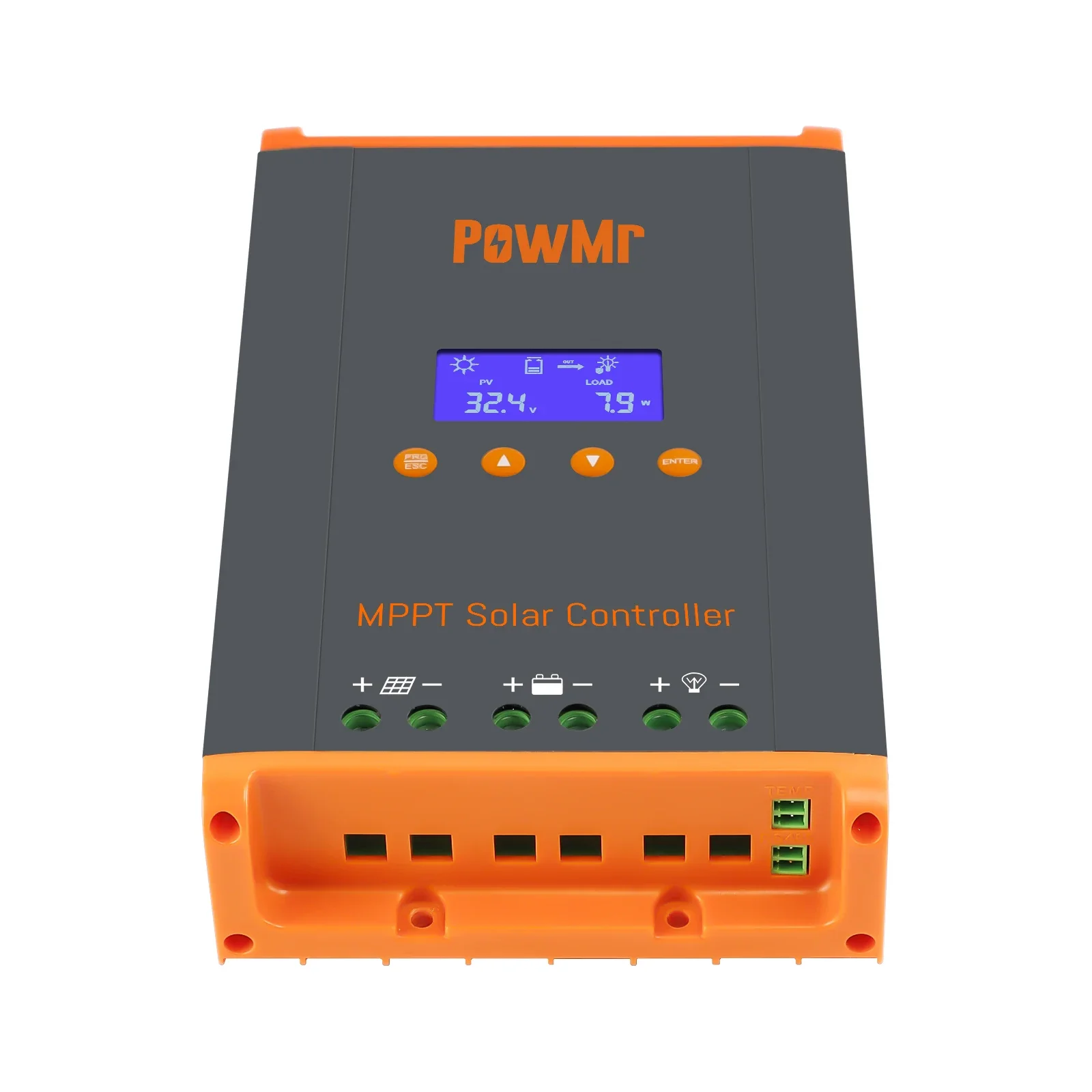 PowMr 60A Max Input Power 2800W Solar Charge Controller 12/24/48V Support Parallel MPPT Solar Controller Charger