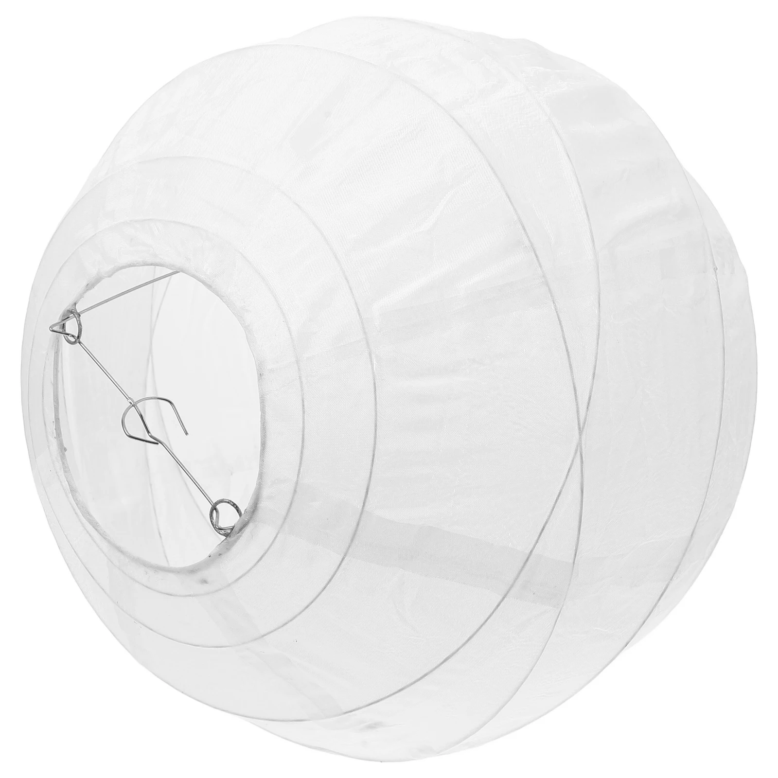

1pcs 12 Inch White Round Silk Cloth Lantern Hanging Lamp Shade Decor For Wedding Party Bedroom Living Room Chinese