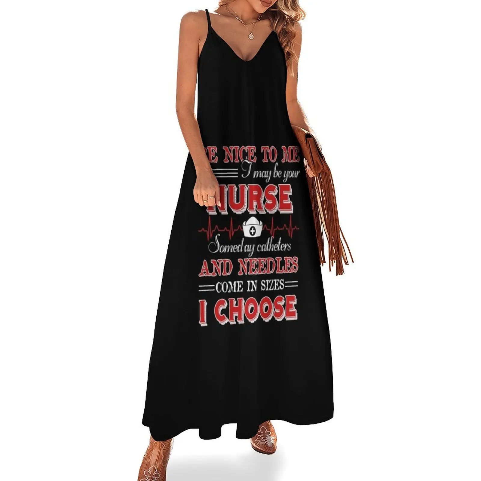 I May Be Your Nurse Someday Sleeveless Dress wedding dresses for woman prom dress 2025