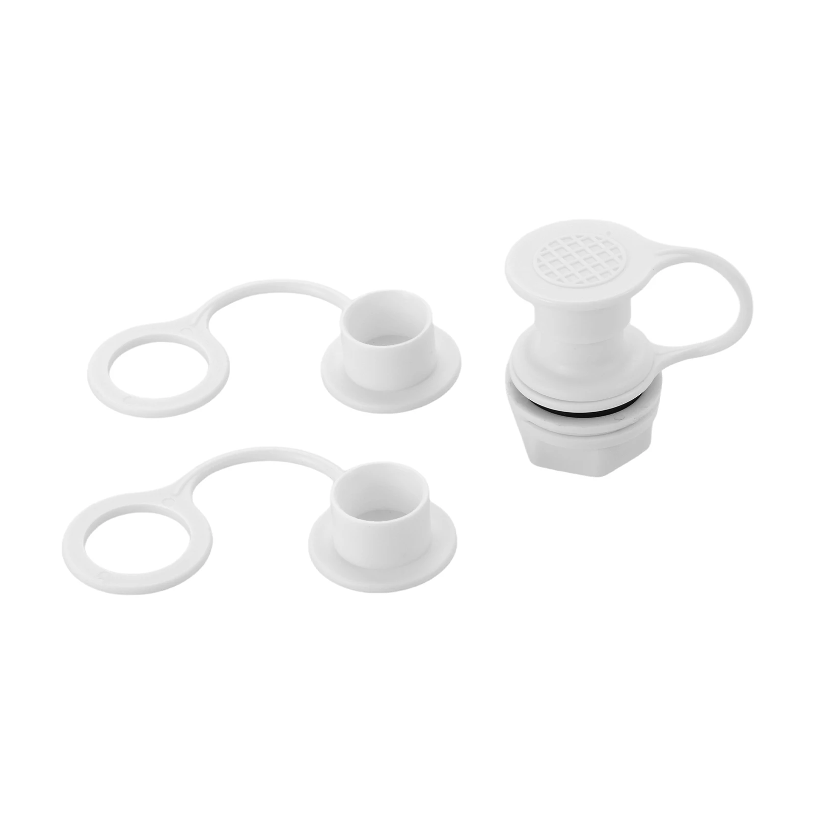 2pcs Drain Plug Caps with Triple-Snap Drain Plug for Coolers Compatible for Igloo 25-70 QT Ice Chest Coolers Replacement Parts