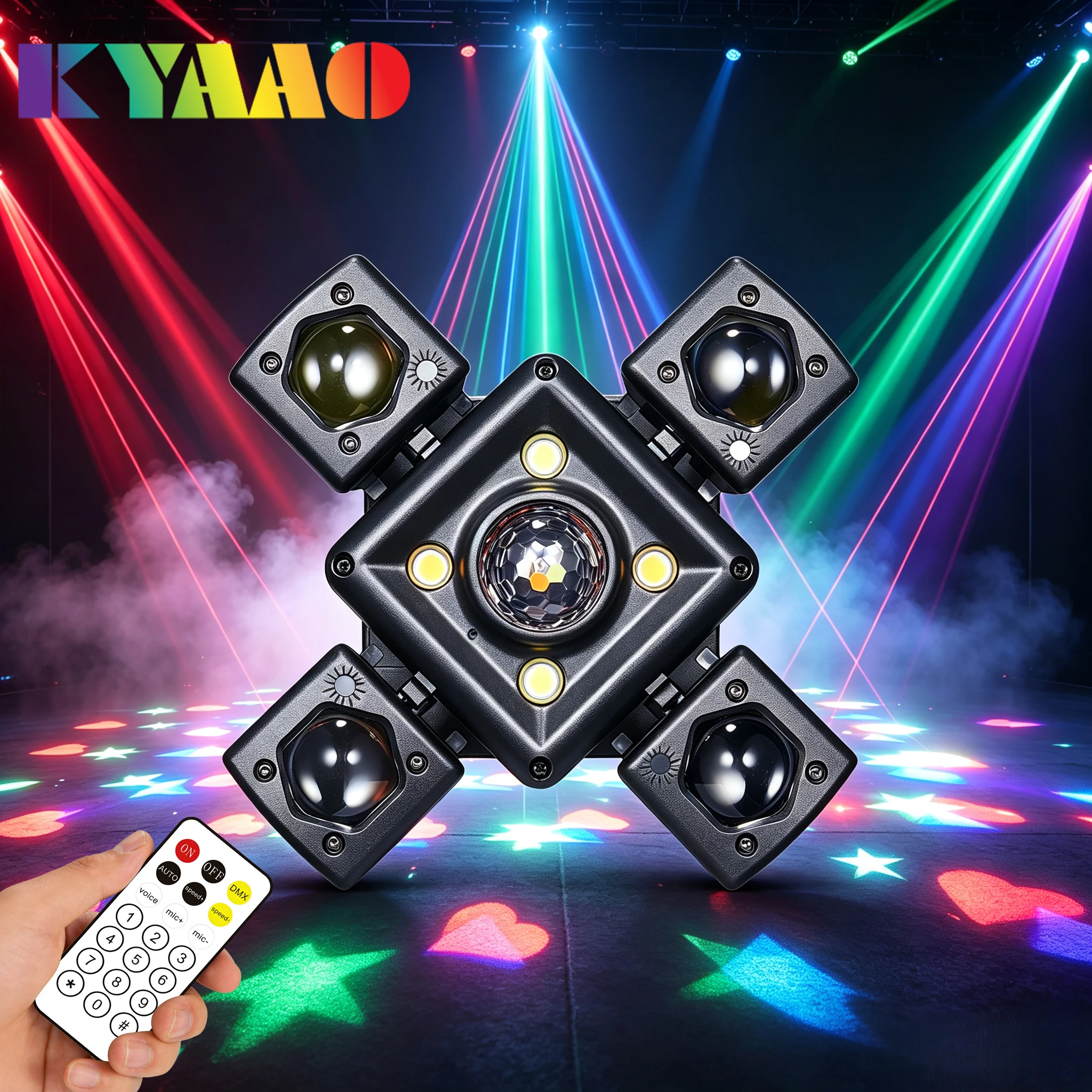 Industrial Laser Beam - 120W RGB Wielofunkcyjna Lampa Sceniczna z