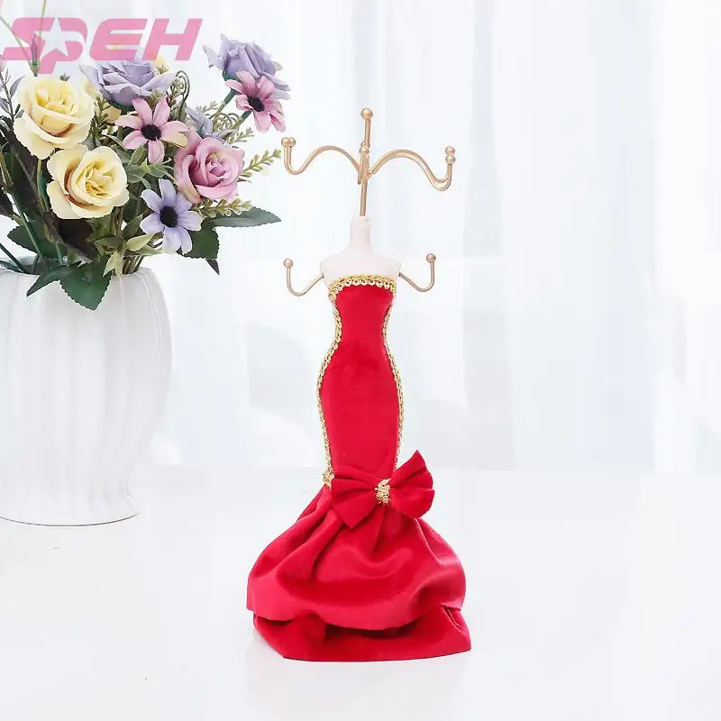 

Like your jewelry creative princess north European style display shelf festival holiday gifts gifts in red velvet