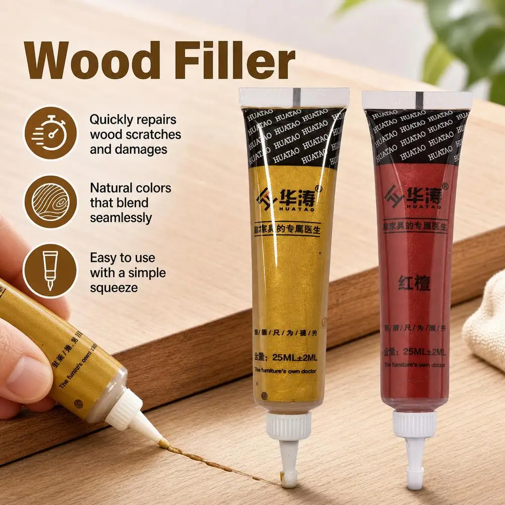 Multipurpose Multicolor Wooden Furnitures Scratch Repair Agent Damage Repairs Cream Furniture Refinishing Paint Scratch Filler