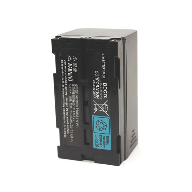 

Литий-ионный аккумулятор 7.2В 5240мАч BDC70 для тахеометров серий Sokia CX FX SETX SRX SX DX и GNSS-приемников серий GRX1 GRX2