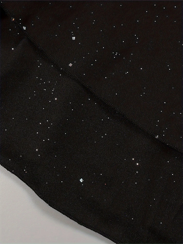 2025 verão novo feminino lantejoulas pescoço sem mangas vestido de lantejoulas elegante brilhante com decote em v glitter mini vestidos