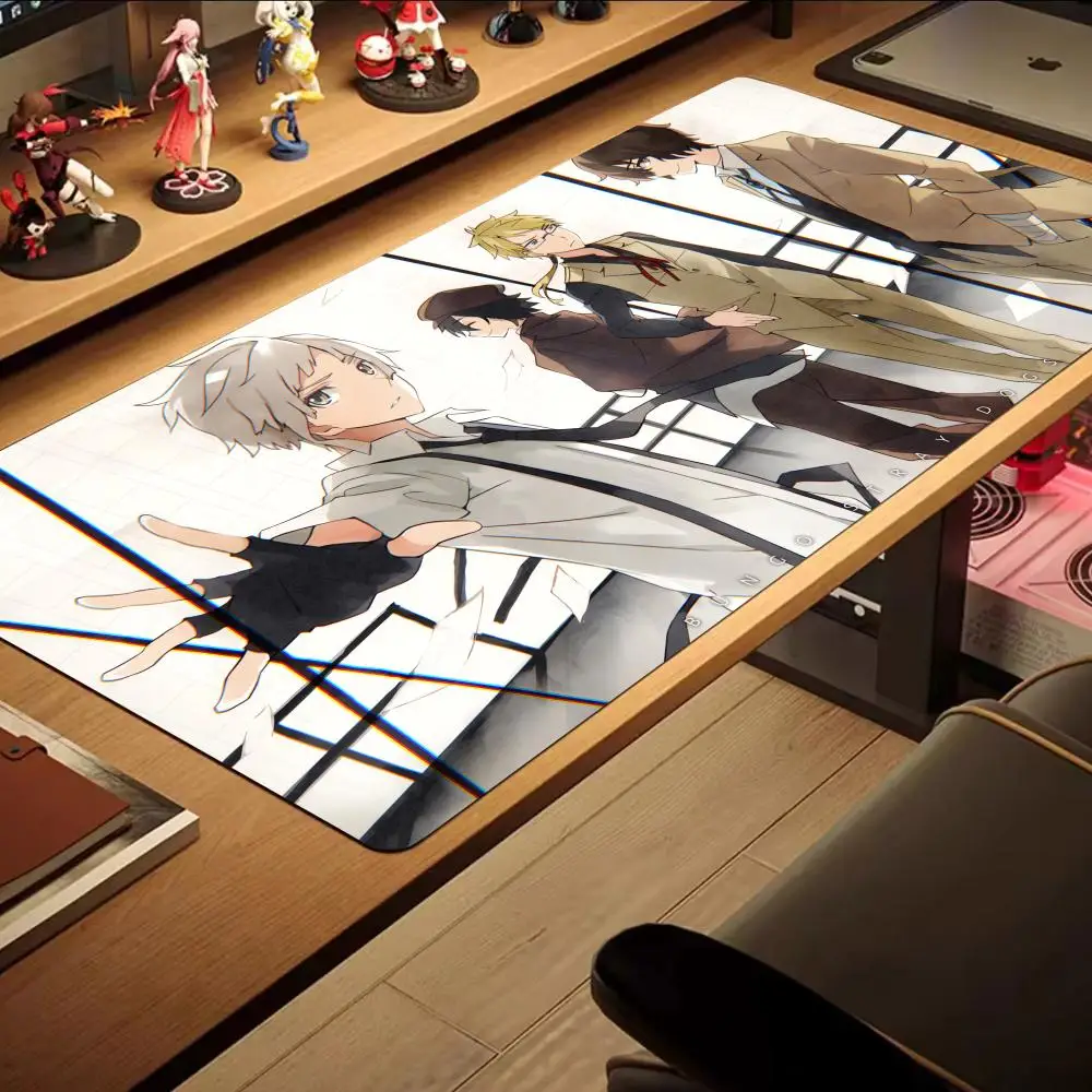 Bungo Stray Dogs Desktop Setup Mouse New products Gamer keyboard Pad Kawaii Non-Slip Rubber Edge Mice Pad locking 1200x600