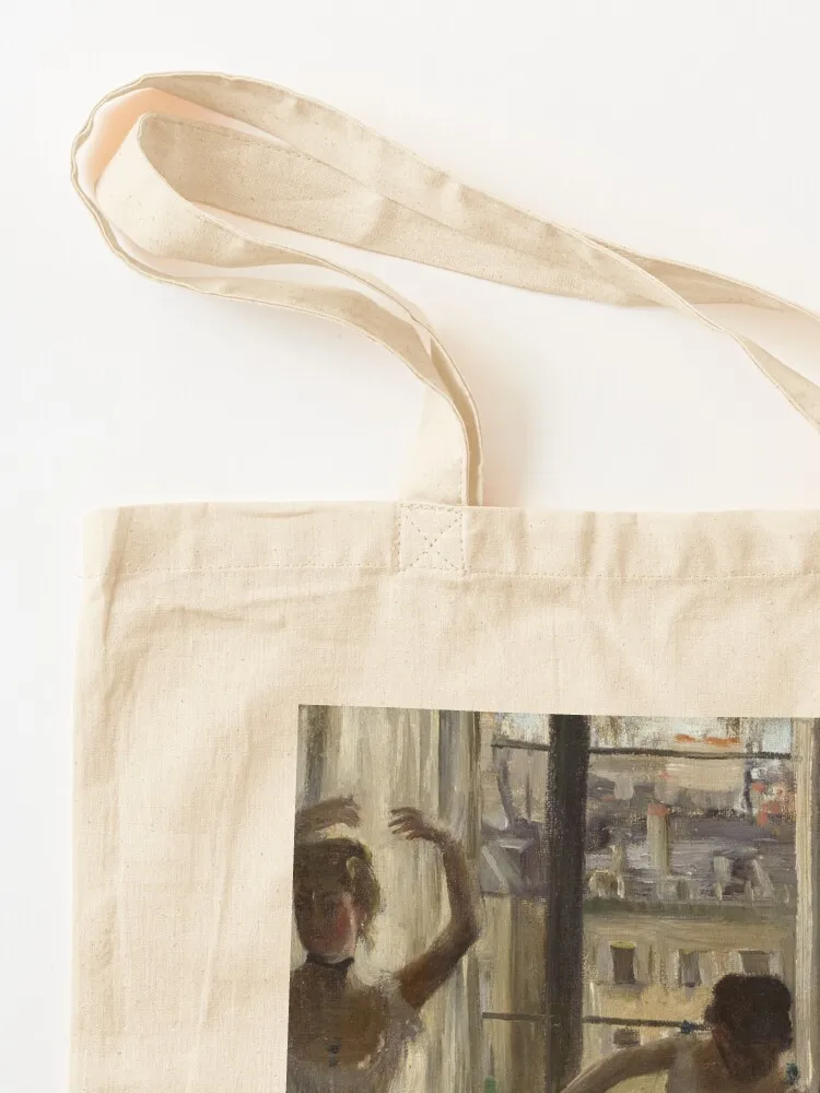 Dancers in an exercise room three dancers by Degas Tote Bag Canvas bag cloth bag woman large size bags tote women