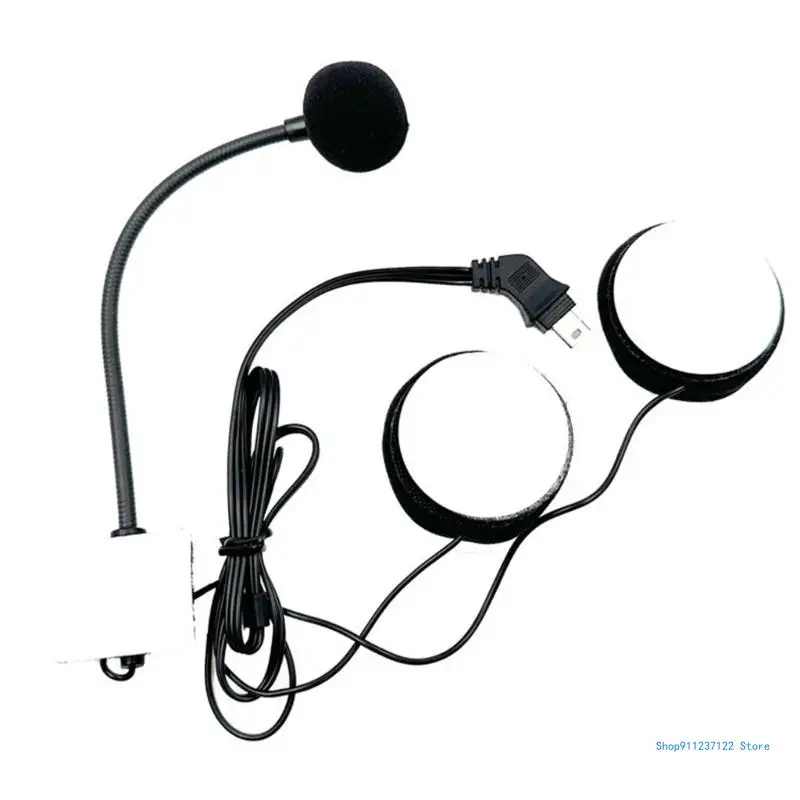 Motorcycle Intercom Headsets Speaker Integrated Mouthpiece Microphone Listening