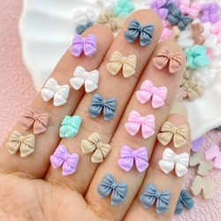 100Pcs New Cute Resin Mini Bow Flatback Ornament Jewelry Making Manicure Hairwear Accessories